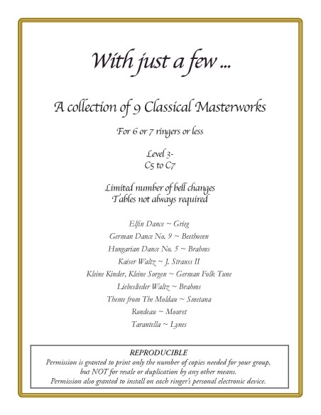 With Just A Few ~ A collection of 9 Classical Masterworks