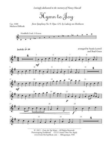 Hymn to Joy (Luttrell) Solo