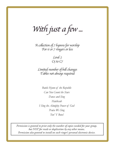 With Just a Few... series:  Sacred Hymns